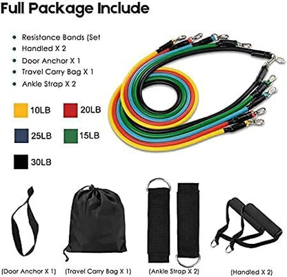 Resistance Bands Set – 5 Levels for Home & Gym Workout